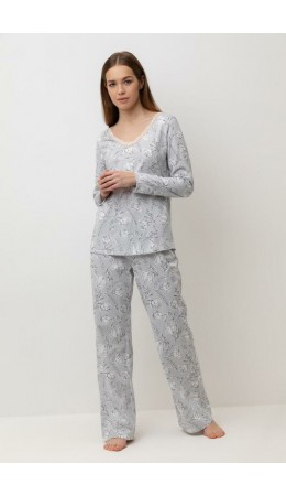 Е 20041/24/светло-серый,нежные цветы пижама