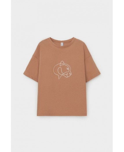 Е 20053/24/пробковое дерево,тропические листья пижама