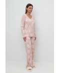Е 20041/24/дымчатая роза,листья пальмы пижама