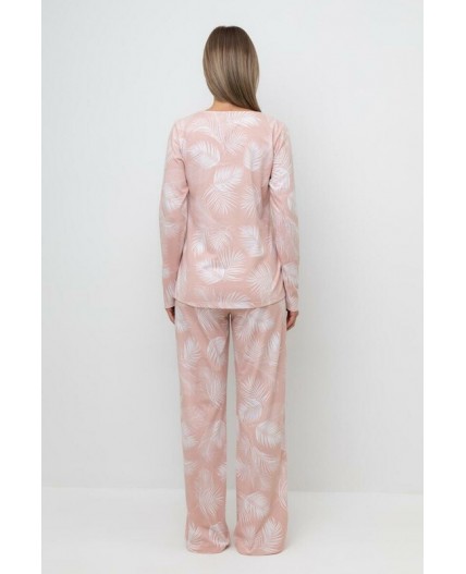 Е 20041/24/дымчатая роза,листья пальмы пижама