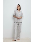 Е 20114/серебристое облако,леопард пижама