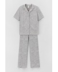 Е 20114/серебристое облако,леопард пижама