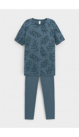 Е 20099/24/голубой мираж,оливковая ветвь пижама