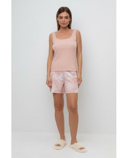 Е 20039/24/дымчатая роза,листья пальмы пижама