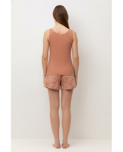 Е 20039/24/пробковое дерево,тропические листья пижама