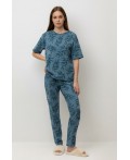 Е 20103/24/голубой мираж,оливковая ветвь пижама