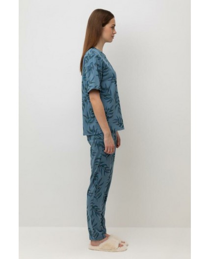 Е 20103/24/голубой мираж,оливковая ветвь пижама
