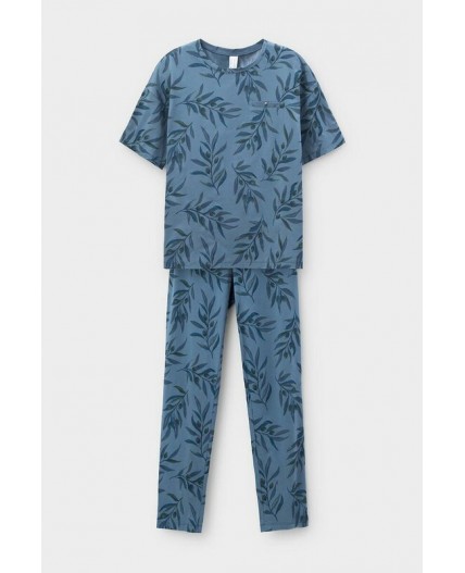 Е 20103/24/голубой мираж,оливковая ветвь пижама