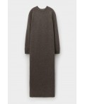 ЕВ 529/ш/коричневый меланж платье