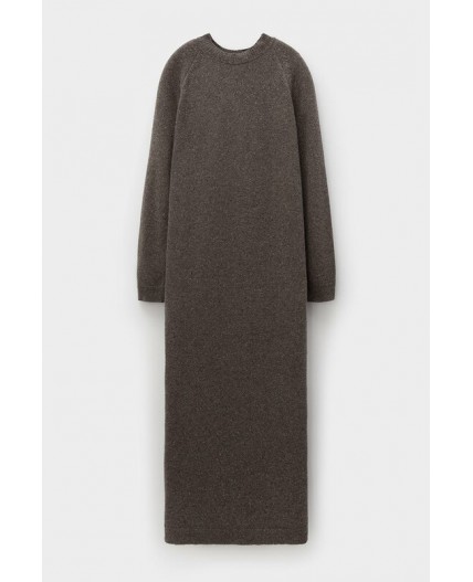 ЕВ 529/ш/коричневый меланж платье