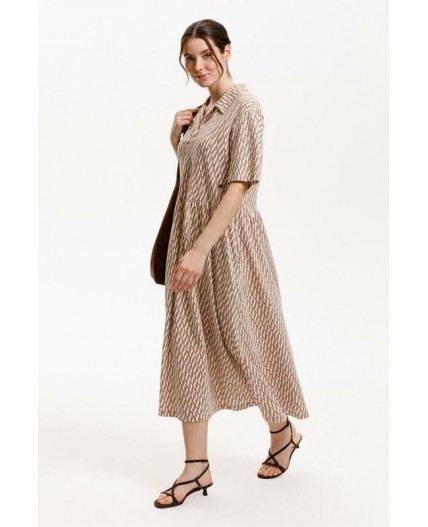 ЕВТ 5071/бежевые мини косы платье