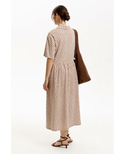 ЕВТ 5071/бежевые мини косы платье