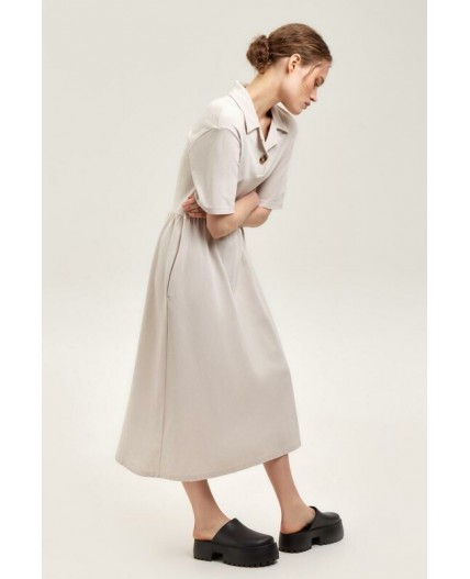 ЕВТ 5065/серо-бежевый платье