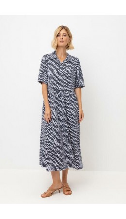 ЕВТ 5071/синие мини косы платье