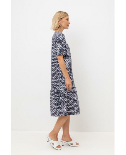 ЕВТ 5066/синие мини косы платье