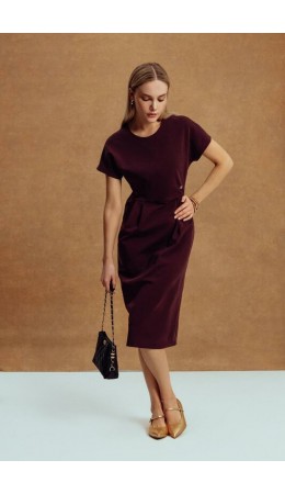 ЕВТ 5074/темный махагон платье