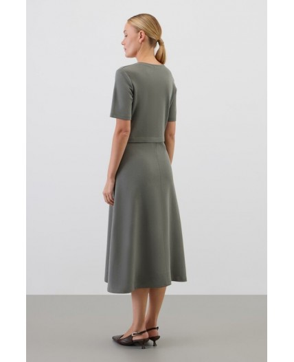 ЕВТ 5095/пряный базилик платье