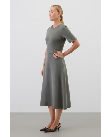 ЕВТ 5095/пряный базилик платье