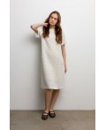 ЕВ 527/молочный платье