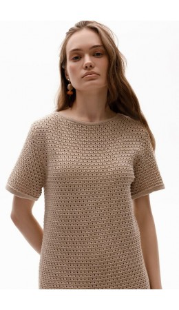 ЕВ 527/бежевый платье