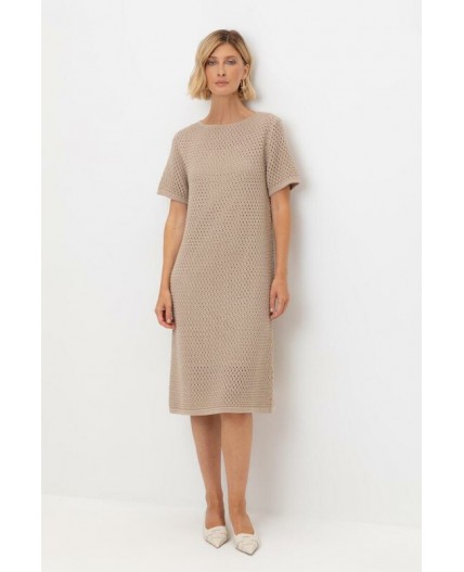 ЕВ 527/бежевый платье