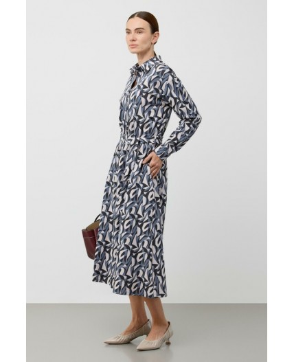 ЕВТ 5096/серебристое облако,осколки керамики платье