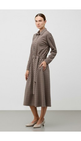 ЕВТ 5096/древесный,звездное оригами платье