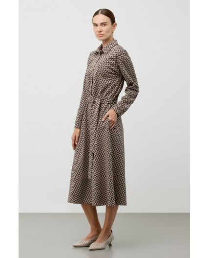 ЕВТ 5096/древесный,звездное оригами платье