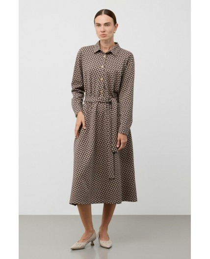 ЕВТ 5096/древесный,звездное оригами платье