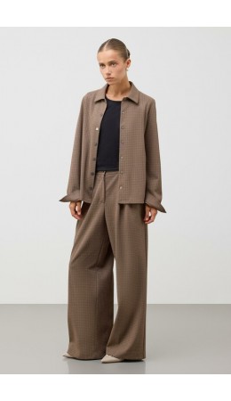 ЕВТ 3245/черный кофе,имитация текстиля рубашка