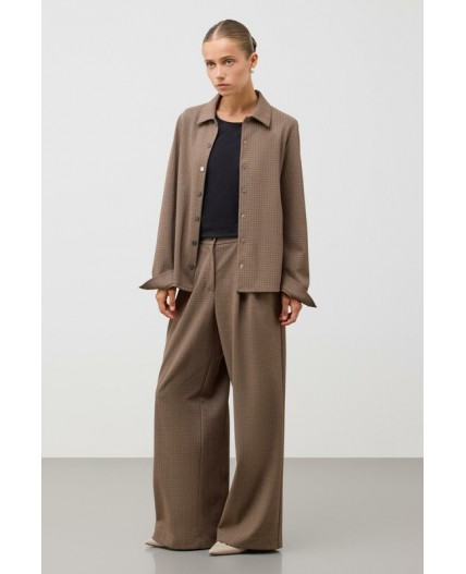 ЕВТ 3245/черный кофе,имитация текстиля рубашка