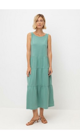 ЕВТ 5033/малахитовый зеленый сарафан