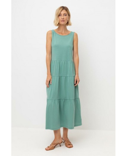 ЕВТ 5033/малахитовый зеленый сарафан