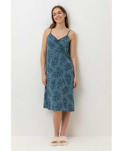 Е 10008/24/голубой мираж,оливковая ветвь сорочка