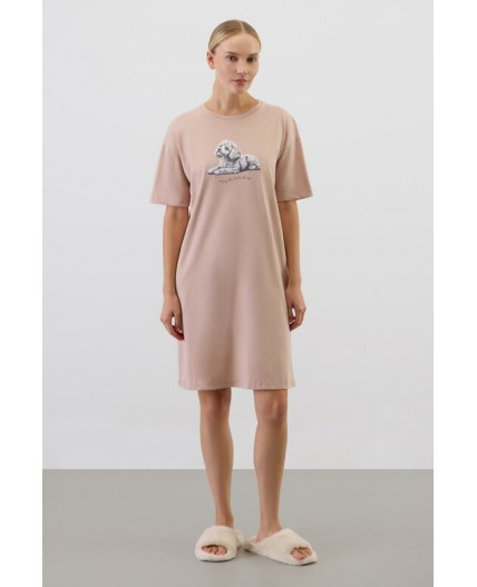 Е 10065/кофейный сорочка ночная