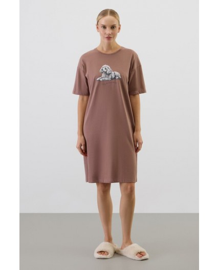 Е 10065/капучино сорочка ночная