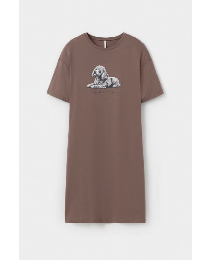 Е 10065/капучино сорочка ночная