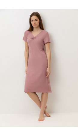 Е 10063/серая пудра сорочка ночная