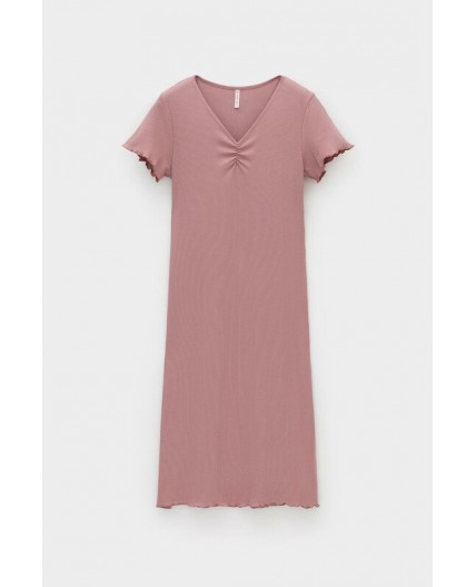 Е 10063/серая пудра сорочка ночная