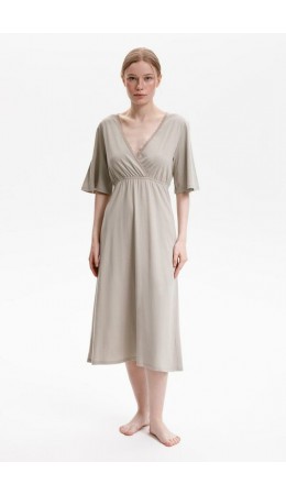 Е 10055/пыльно-оливковый сорочка ночная