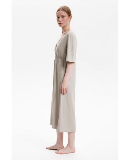 Е 10055/пыльно-оливковый сорочка ночная