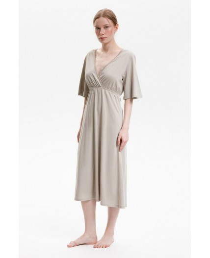 Е 10055/пыльно-оливковый сорочка ночная