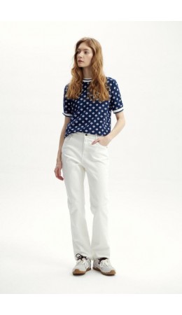 ЕВТ 3220/чернильный,мини цветы фуфайка