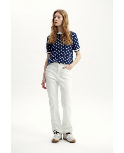 ЕВТ 3220/чернильный,мини цветы фуфайка