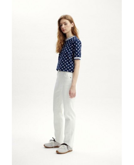 ЕВТ 3220/чернильный,мини цветы фуфайка