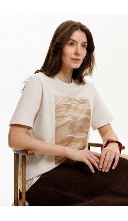 ЕВТ 3309/светлый беж фуфайка