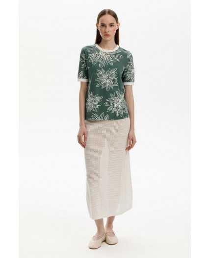 ЕВТ 3220/зеленый,крупные астры фуфайка