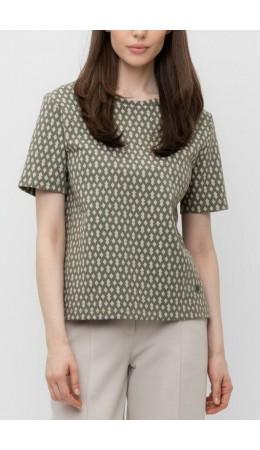 ЕВТ 3216/оливковый серый,ромбики фуфайка