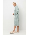 Е 50005/24/голубой прибой,кружевные цветы халат