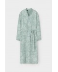 Е 50005/24/голубой прибой,кружевные цветы халат